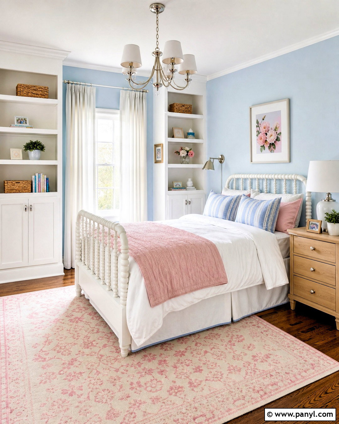 Powder Blue And Soft Pink Girls Bedroom - 20 girls bedroom color ideas
