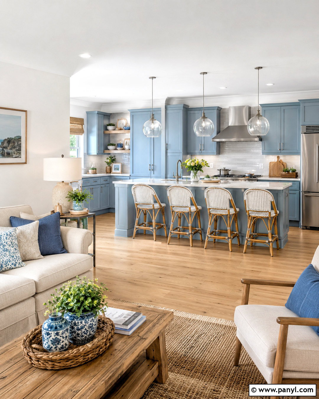 Powder Blue And Soft White Paint Color Scheme - 20 paint color schemes for home ideas