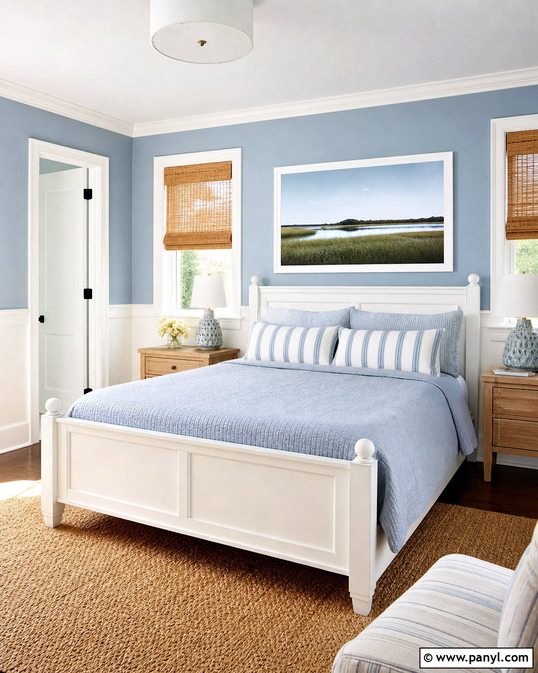 Powder Blue And White Bedroom Walls - 20 two colour combination for bedroom walls