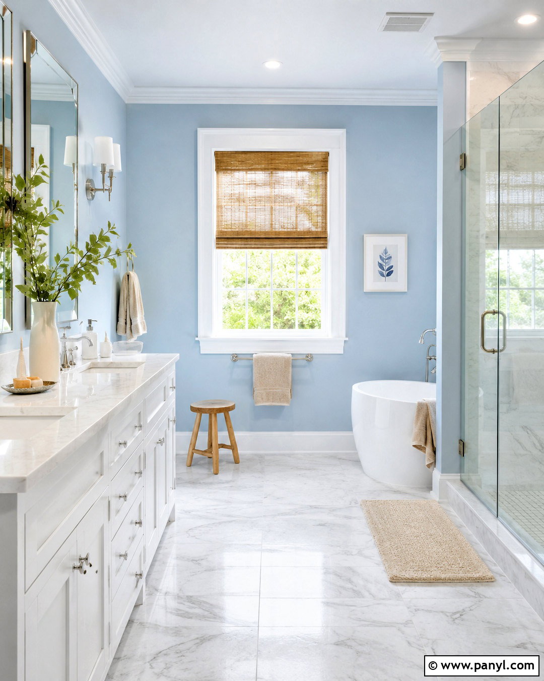 Powder Blue Bathroom Walls - 40 bathroom wall color ideas