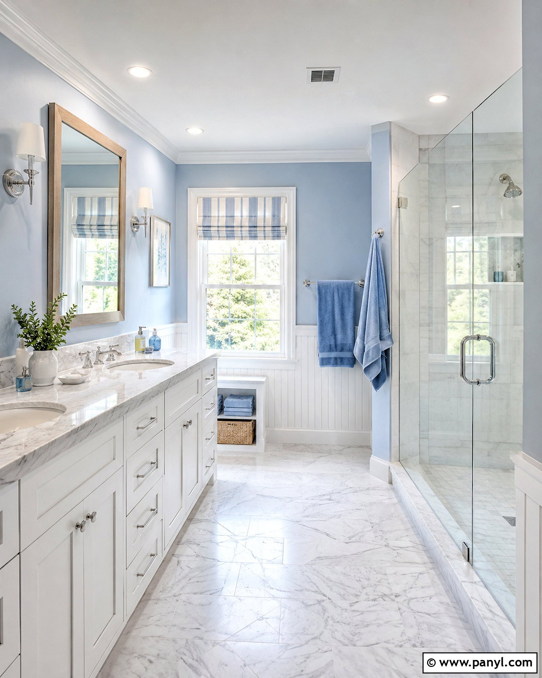 Powder Blue Bathroom Walls - 20 paint colors for bathroom walls