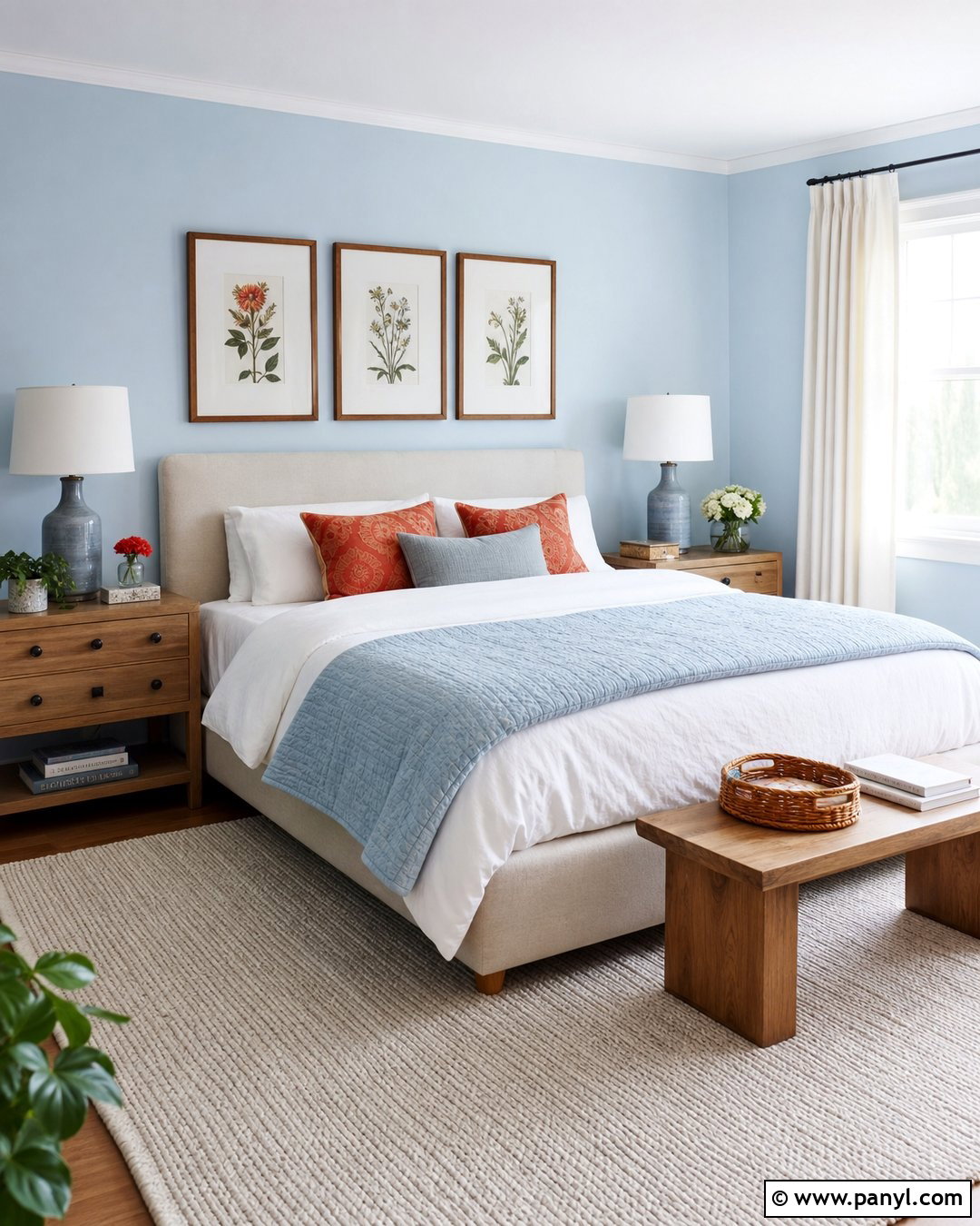 Powder Blue Bedroom - 30 blue walls room ideas