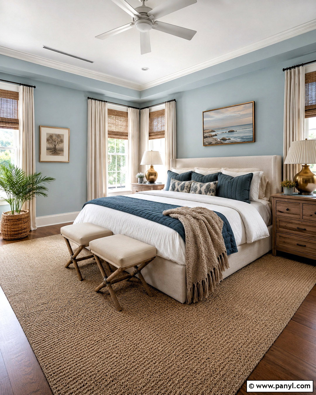 Powder Blue Bedroom - 20 best paint colors for interior ideas