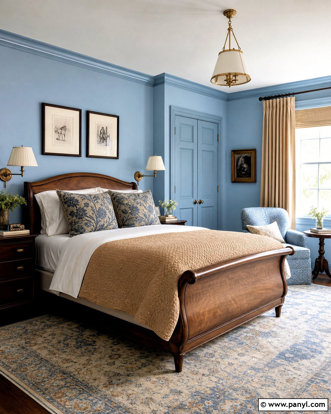 Powder Blue Bedroom - 20 blue paint colors for bedroom ideas