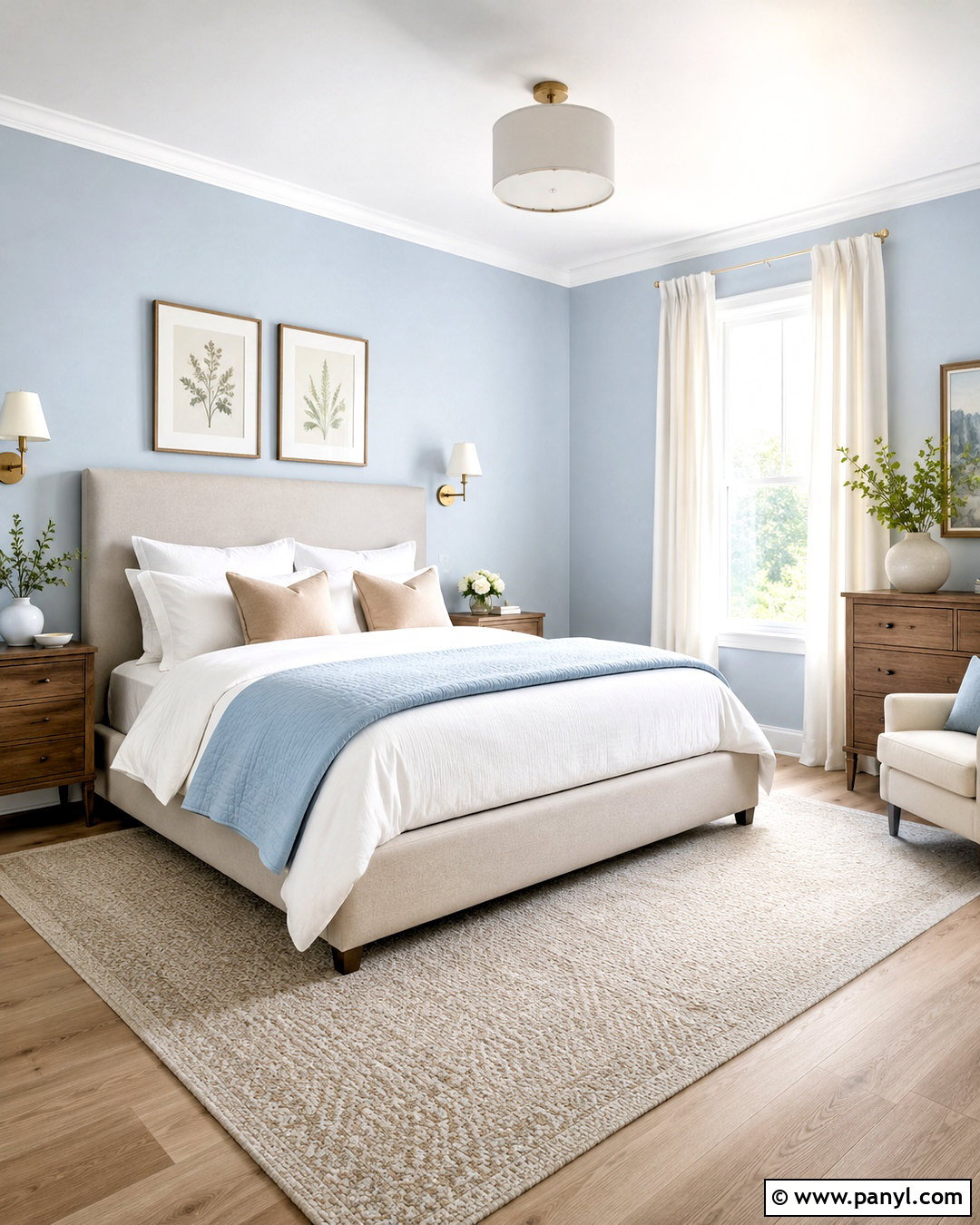 Powder Blue Bedroom - 20 pastel room colors