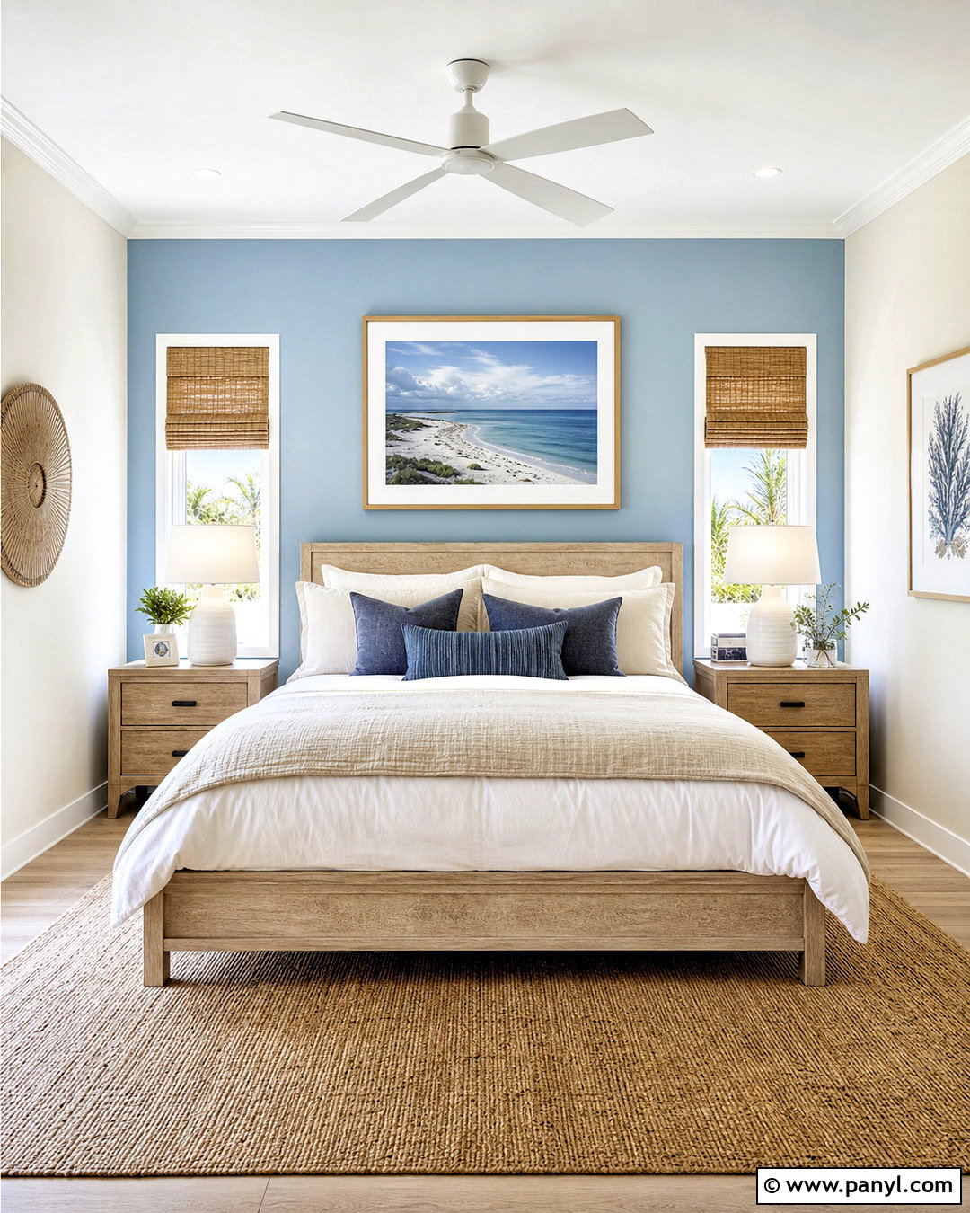 Powder Blue Bedroom Accent Wall - 20 accent wall colors bedroom ideas