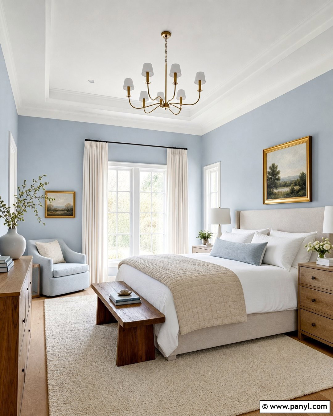 Powder Blue Bedroom Walls - 20 Calming Blue Wall Color Ideas