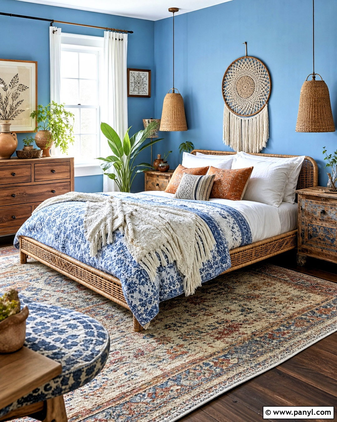 Powder Blue Boho Bedroom - 20 powder blue bedroom ideas