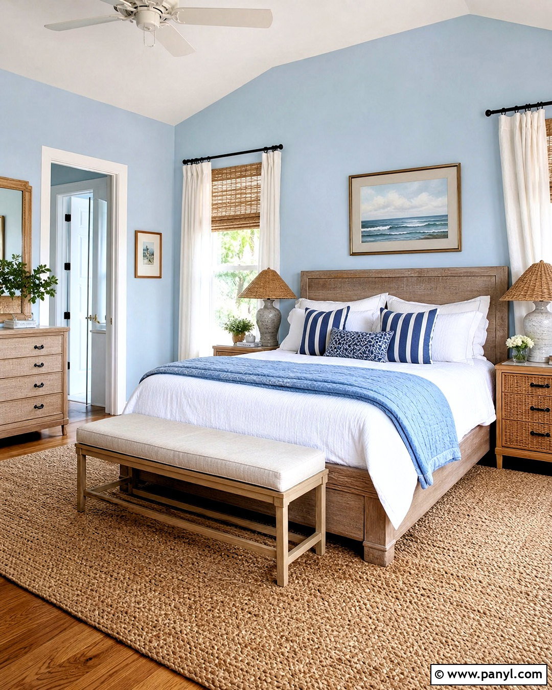 Powder Blue Coastal Bedroom - 20 powder blue bedroom ideas