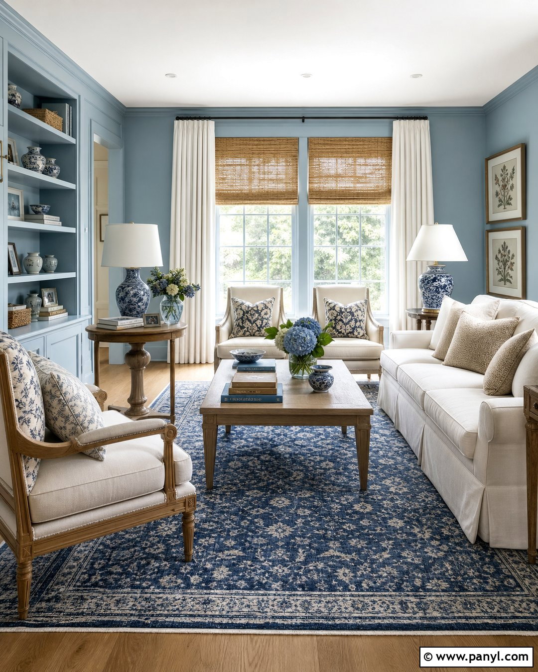 Powder Blue Drawing Room Walls - 30 drawing room wall color ideas