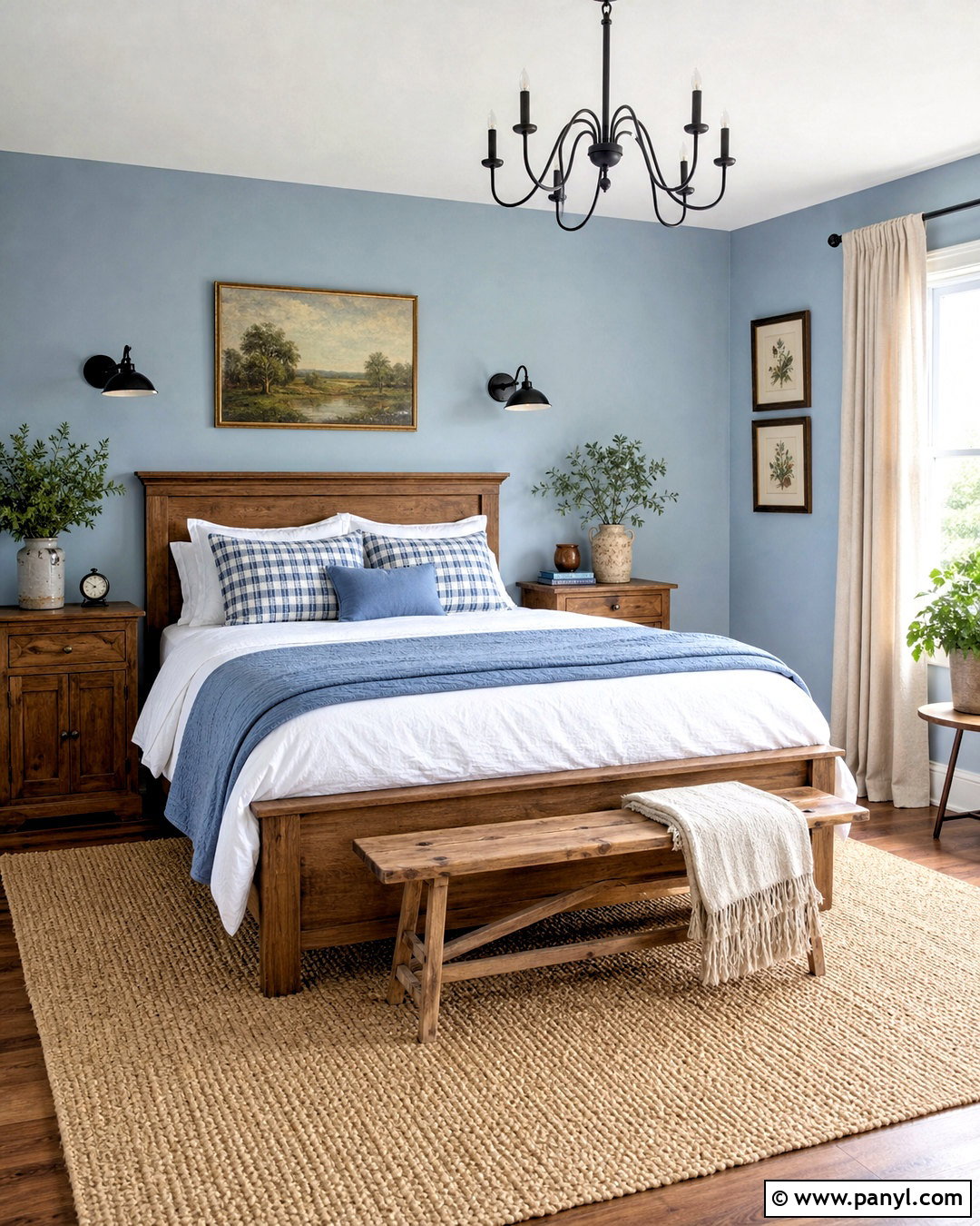 Powder Blue Farmhouse Bedroom - 20 powder blue bedroom ideas
