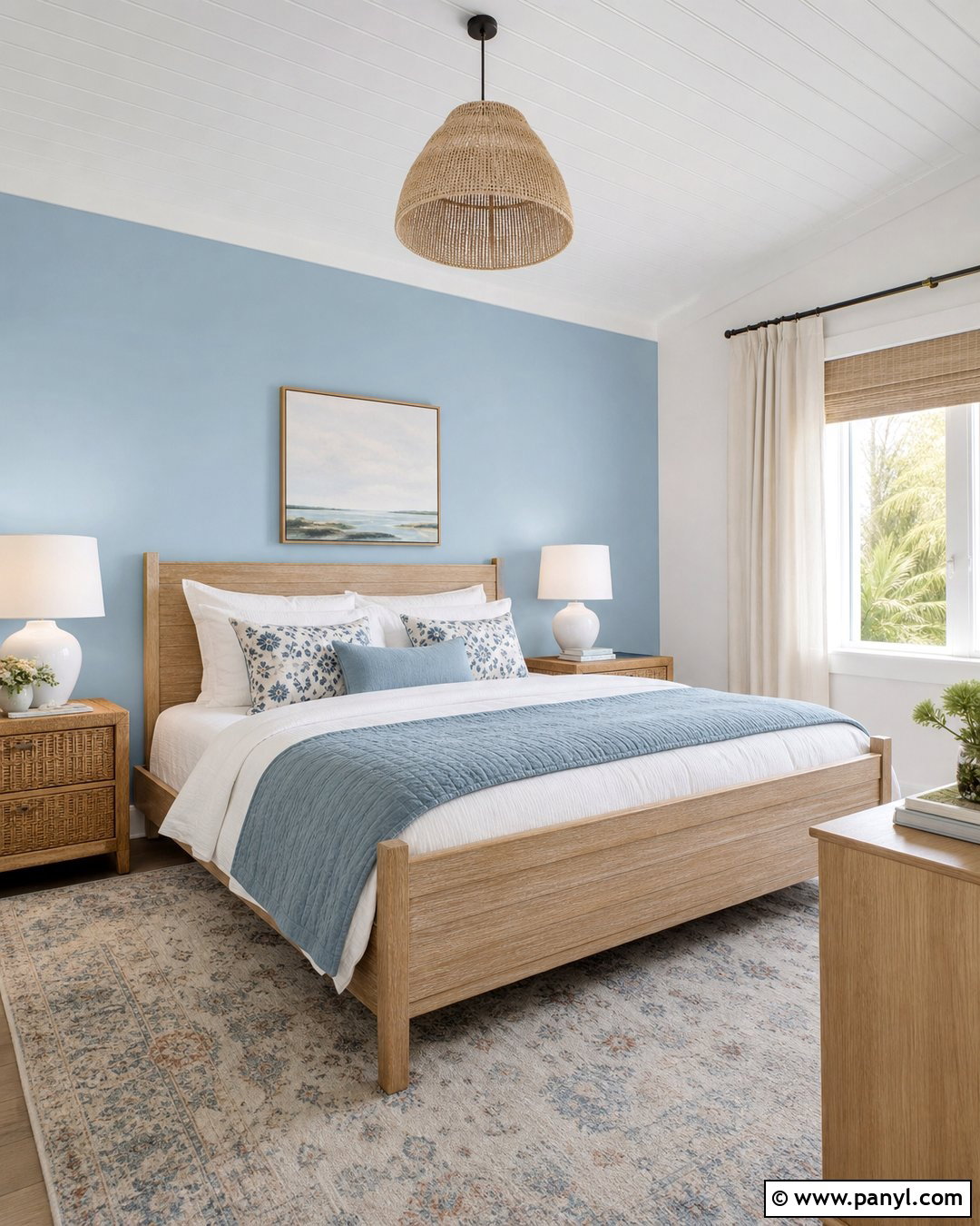 Powder Blue Feature Wall - 30 Feature Wall Colours