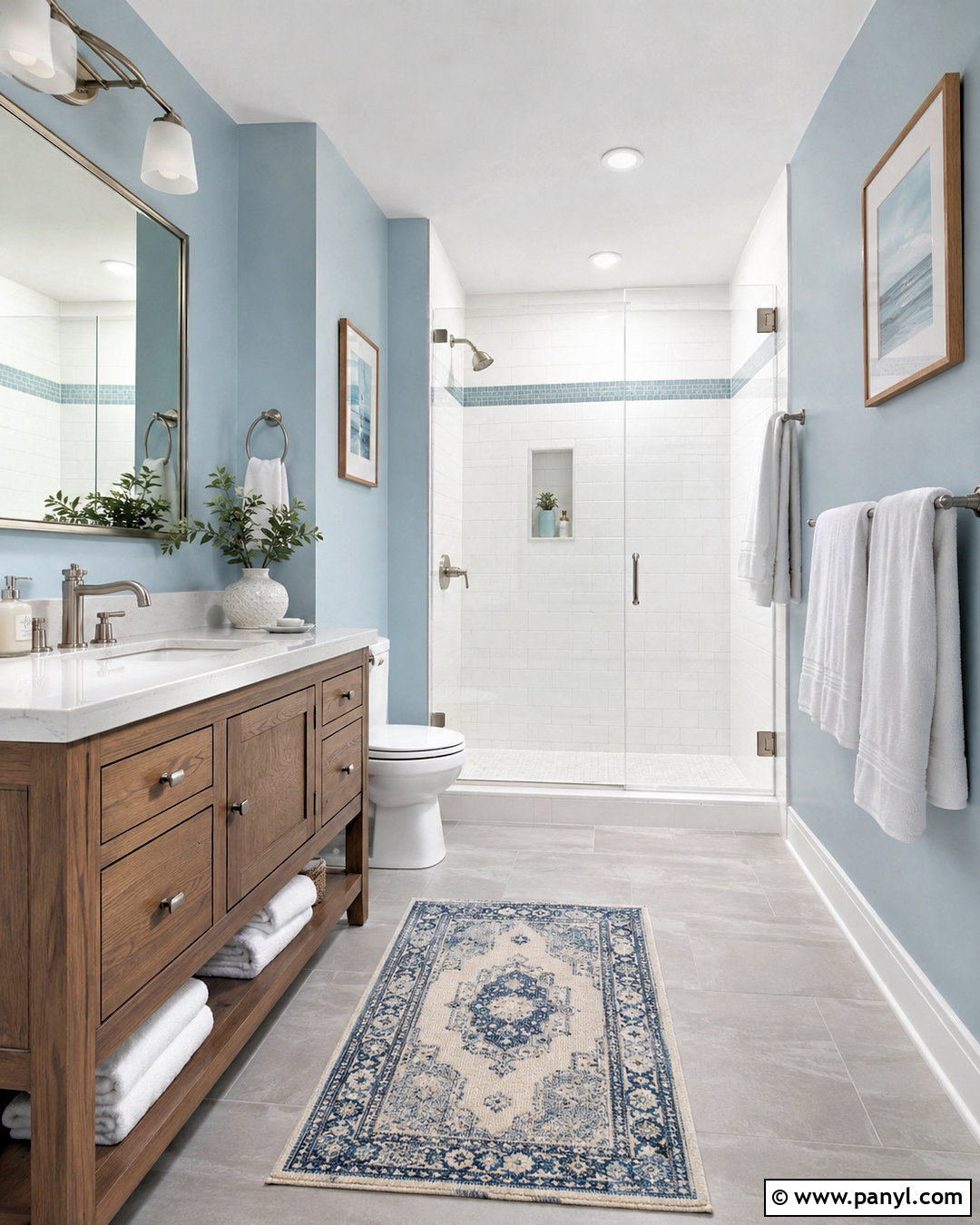 Powder Blue Guest Bathroom - 20 powder blue bathroom ideas