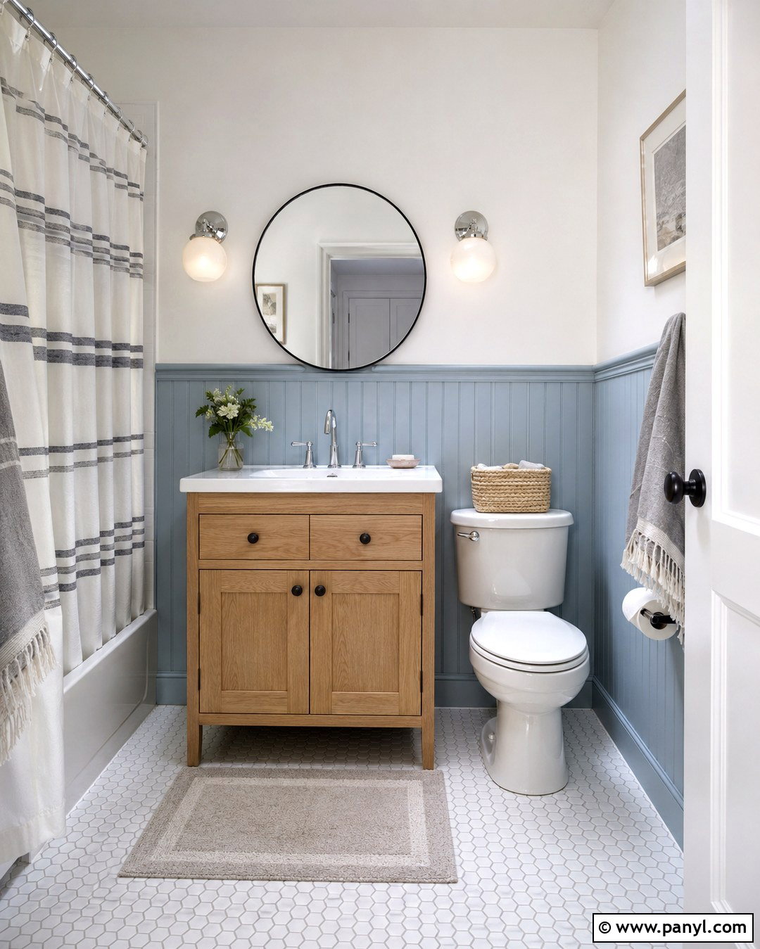 Powder Blue Half Beadboard - 20 Half Beadboard Wall Paint Colors
