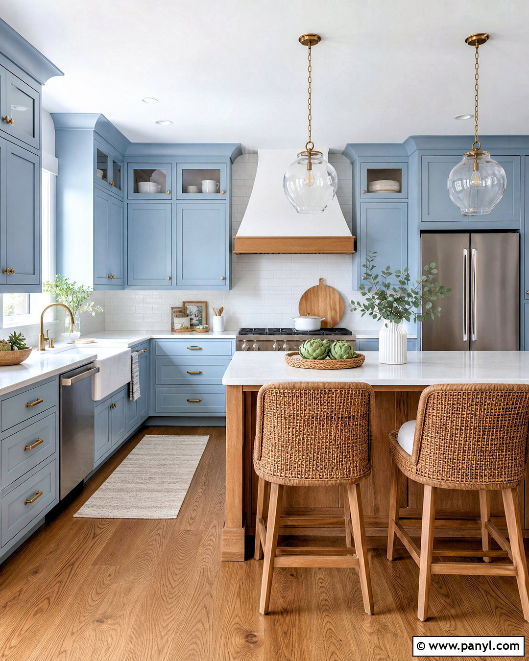 Powder Blue Kitchen With White Countertops - 20 powder blue room ideas