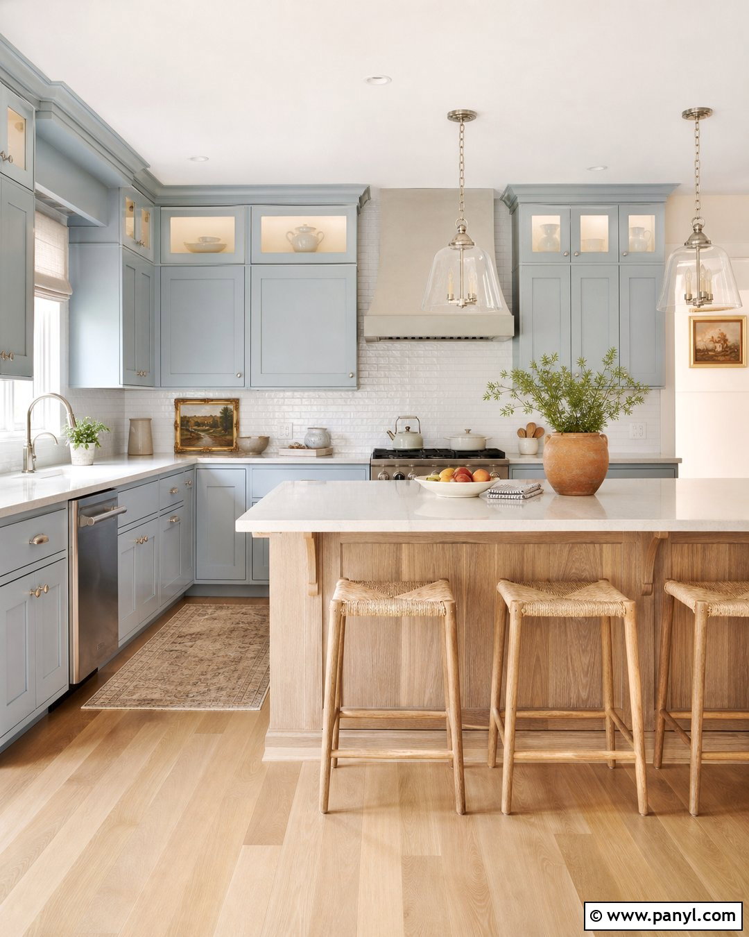 Powder Blue Kitchen - 20 Current Kitchen Color Trends