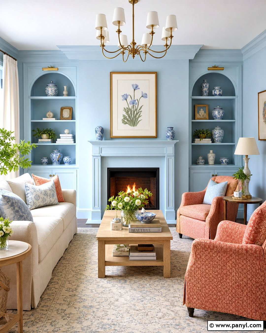 Powder Blue Living Room Paint - 20 light paint colors for living room ideas