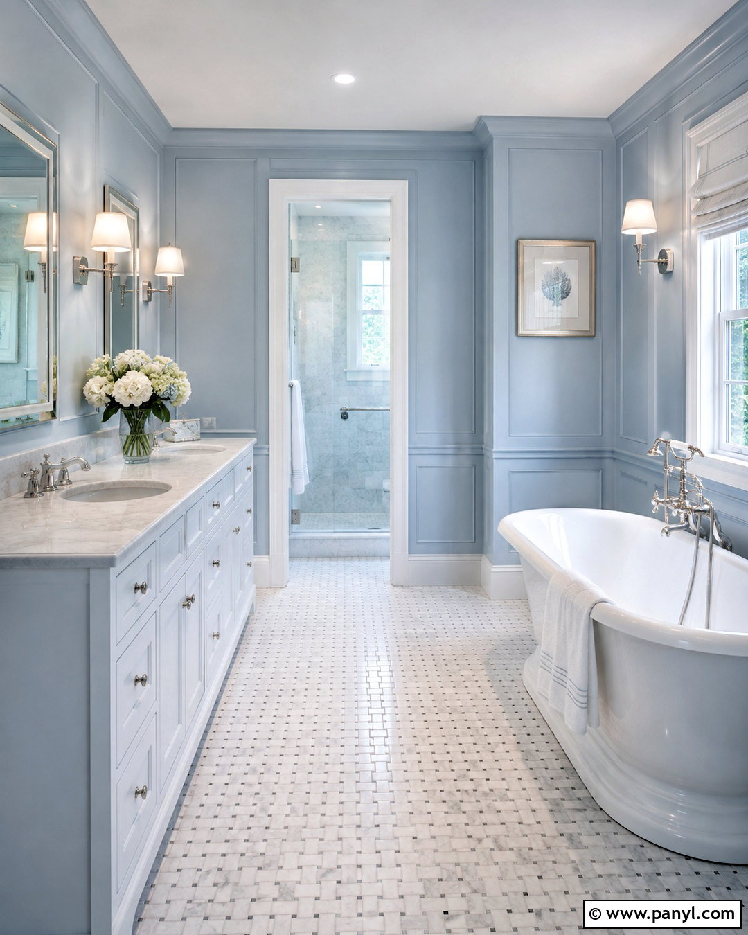 Powder Blue Master Bath - 20 master bath paint colors