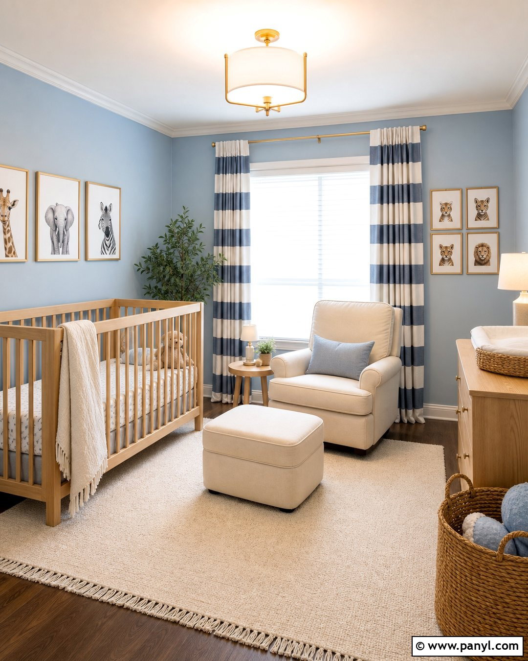 Powder Blue Nursery Walls - 25 Room Wall Paint Colors