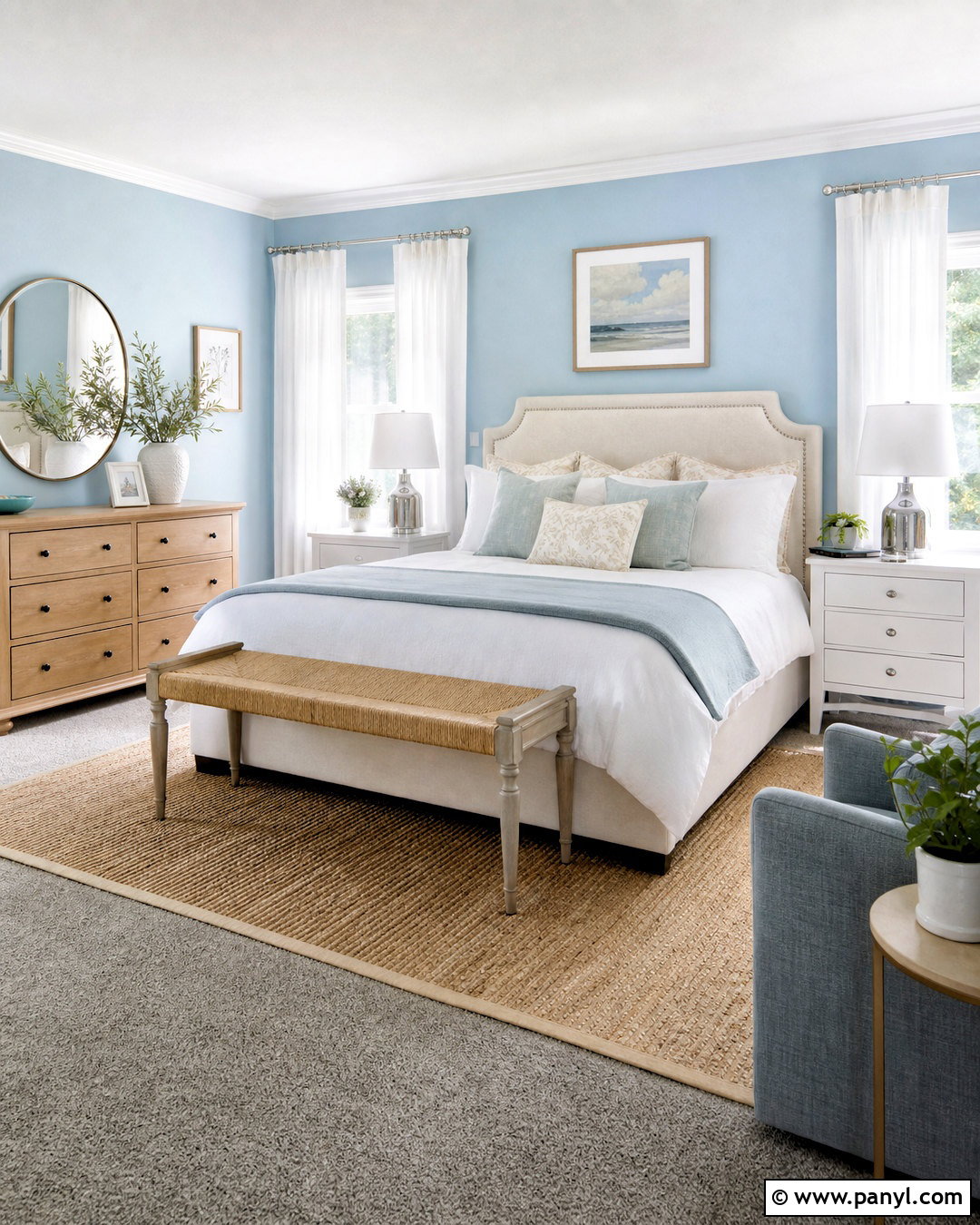 Powder Blue Paint With Gray Floors - 20 paint colors that go with gray floors
