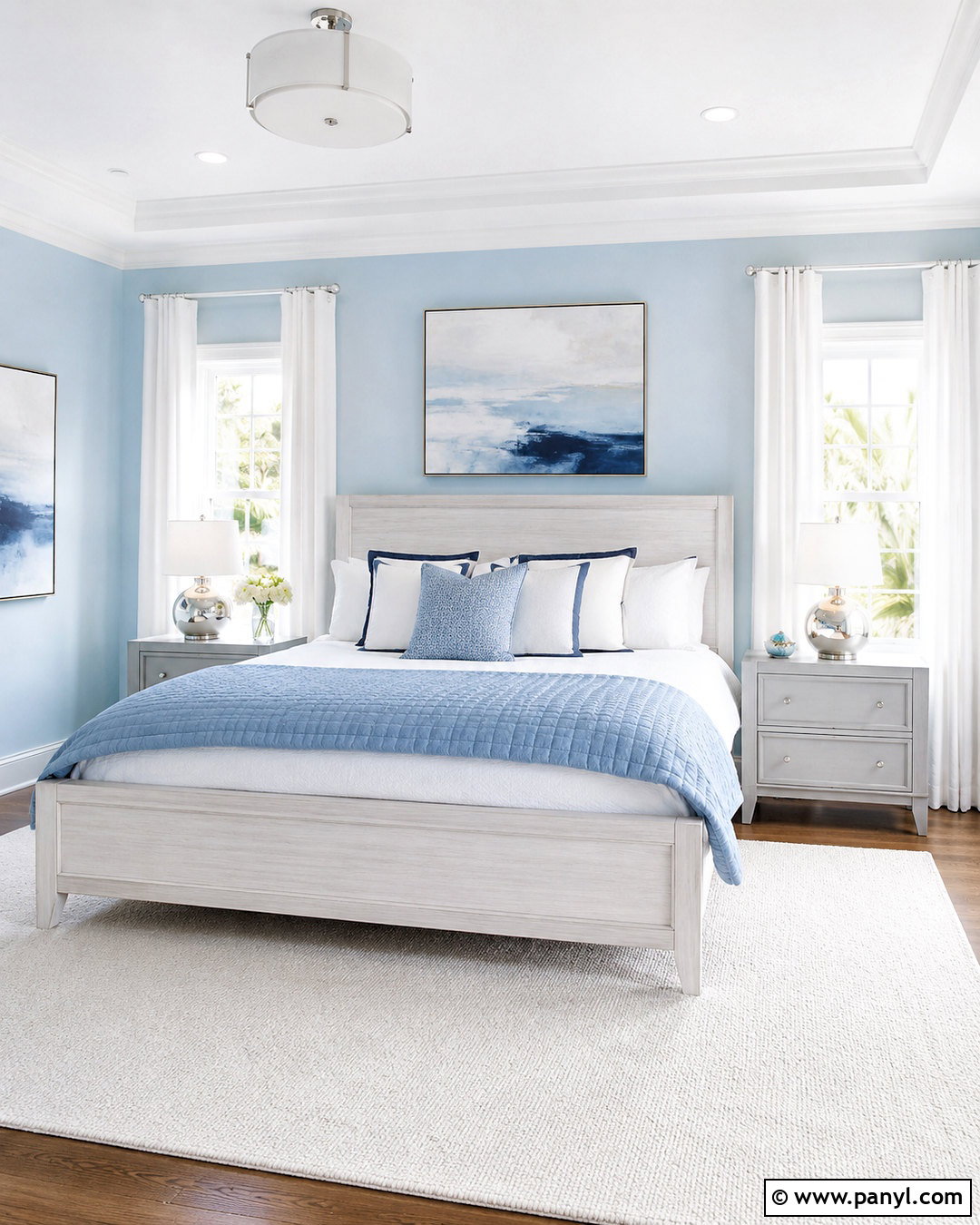 Powder Blue Pastel Bedroom - 20 modern pastel bedroom ideas