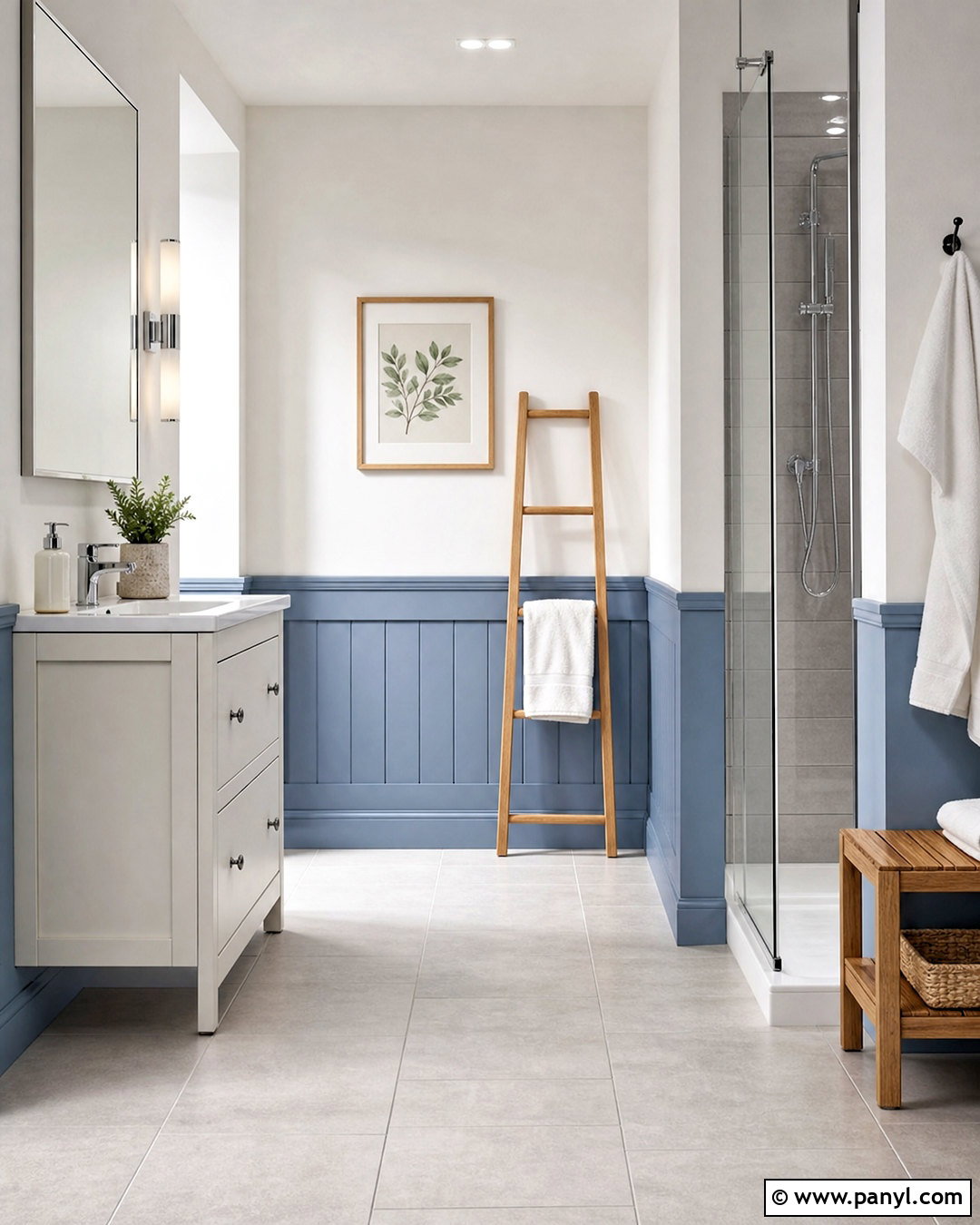 Powder Blue Skirting Boards With White Walls - 20 skirting board ideas colour ideas