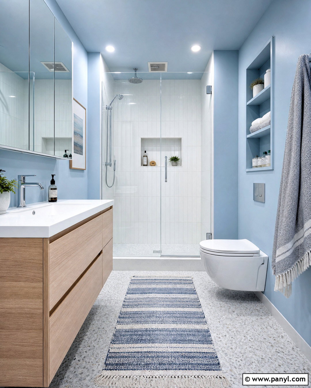 Powder Blue Small Bathroom - 20 bathroom remodel blue ideas