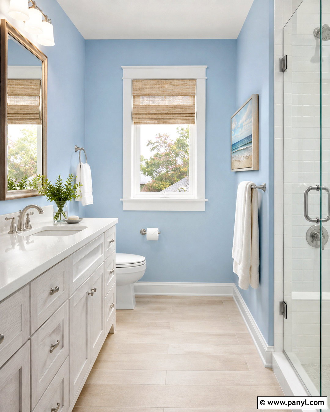 Powder Blue Small Bathroom - 20 paint colors for small bathrooms