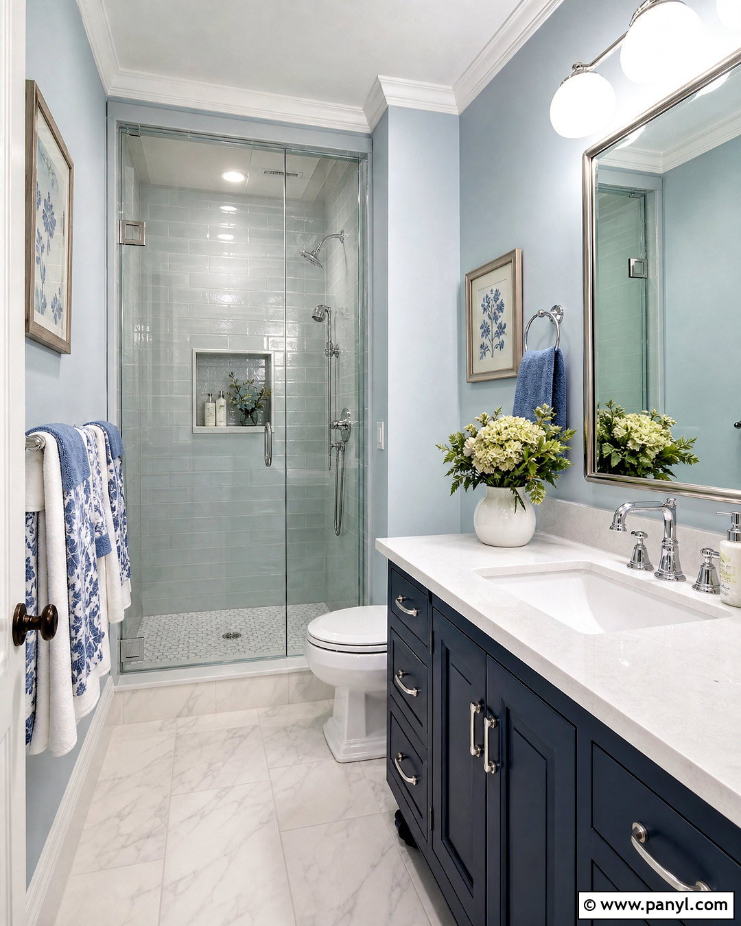 Powder Blue Small Bathroom - 20 small bathroom color ideas paint ideas