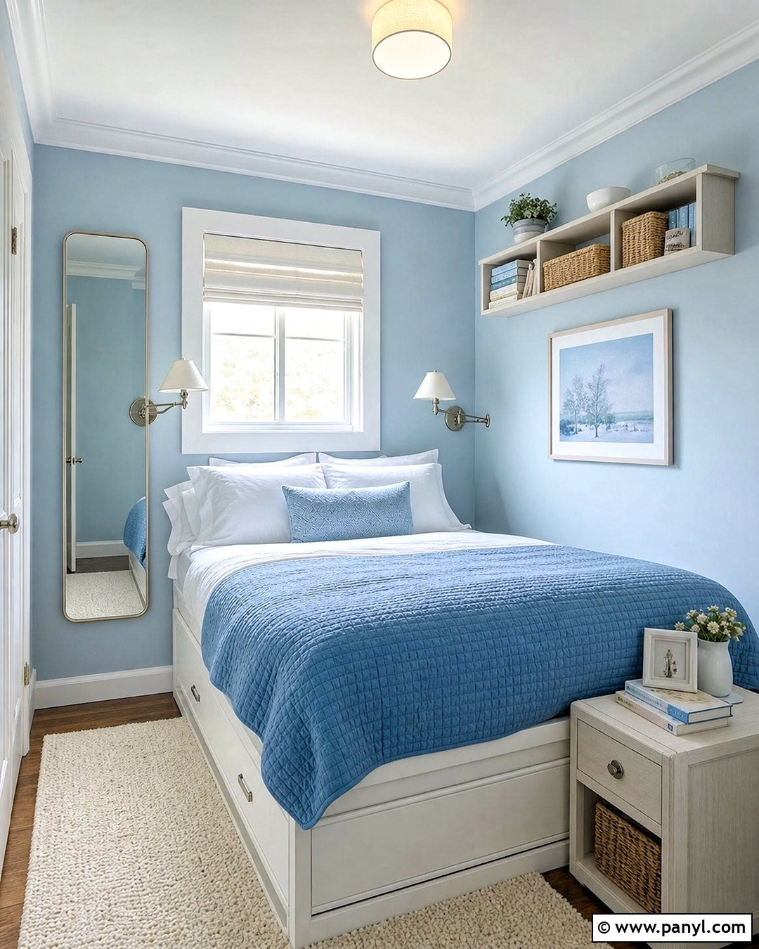 Powder Blue Small Bedroom - 20 powder blue bedroom ideas
