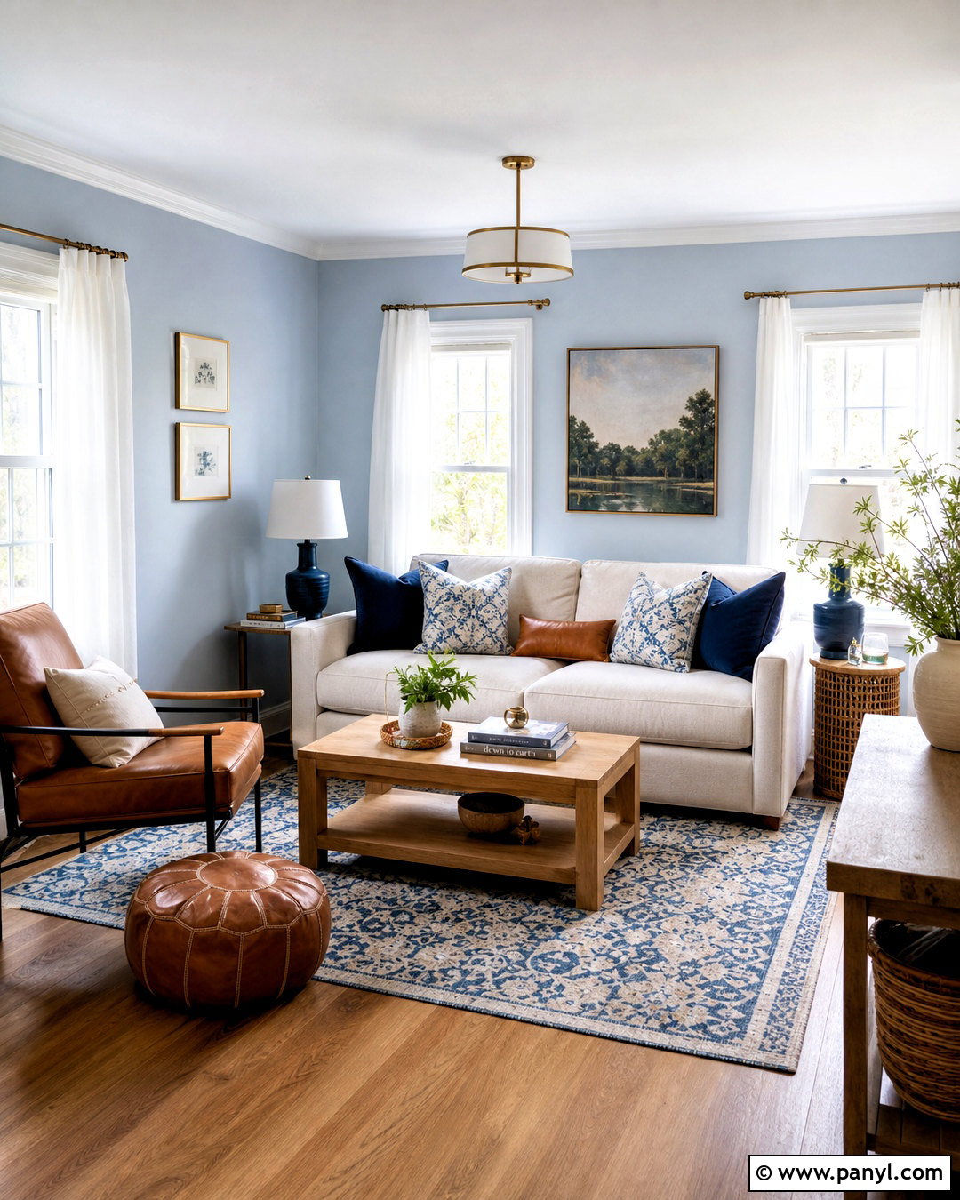 Powder Blue Small Living Room - 20 small living room paint color ideas
