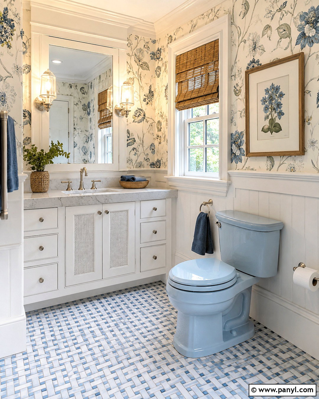 Powder Blue Toilet Bathroom - 35 Toilet Color Ideas
