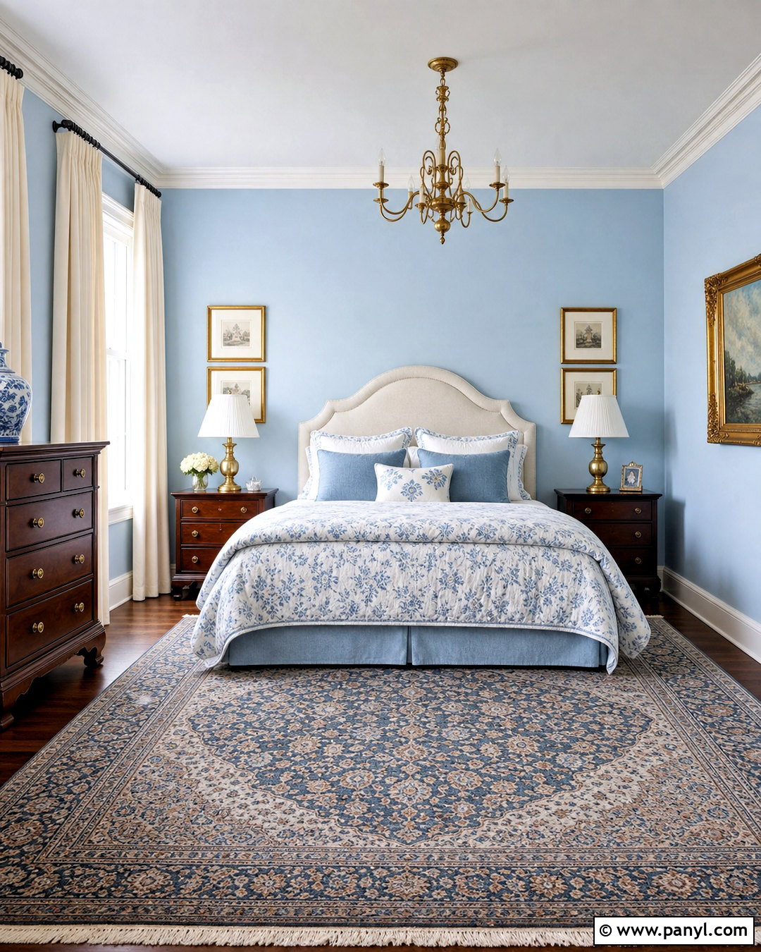 Powder Blue Traditional Bedroom - 20 powder blue room ideas