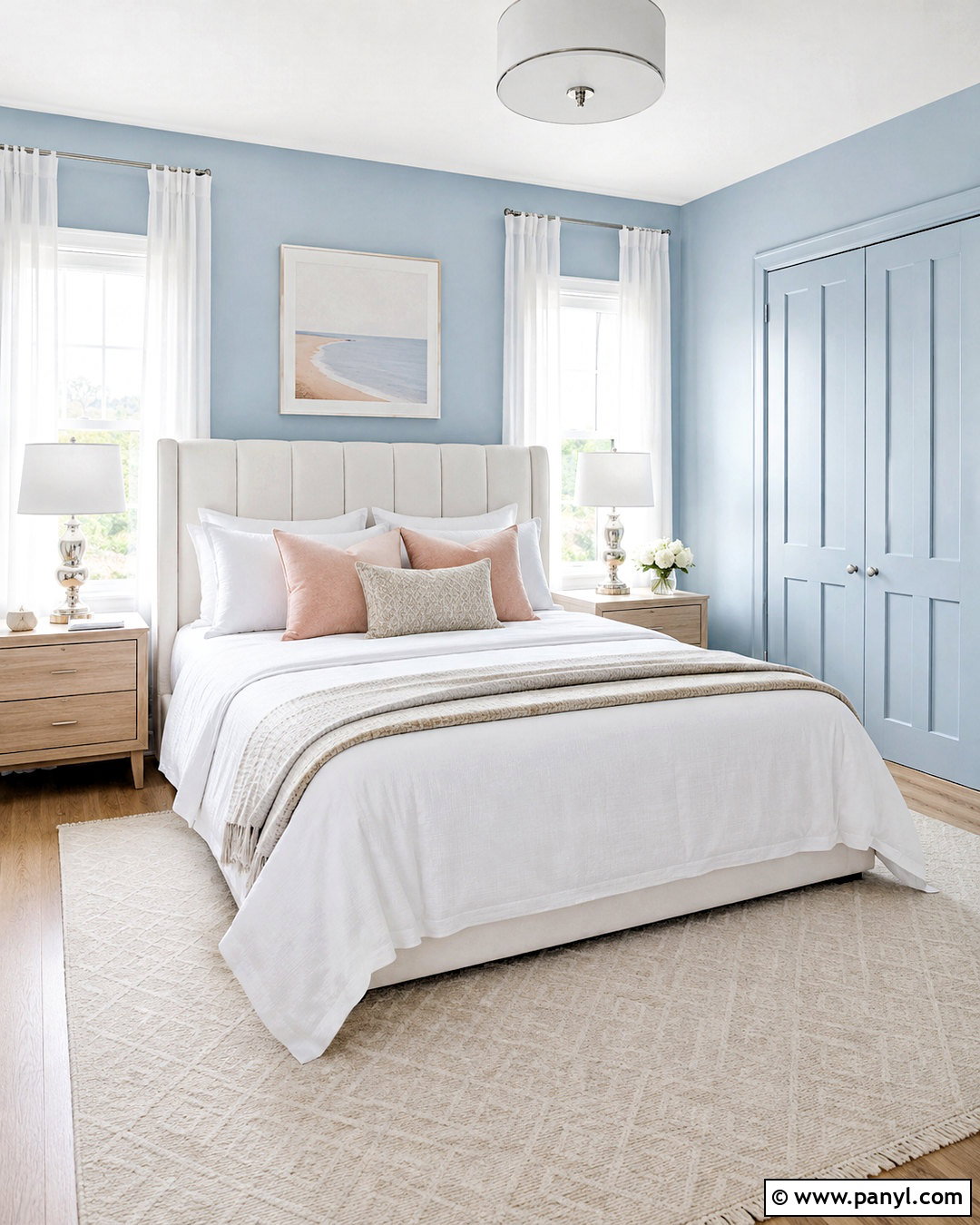 Powder Blue Wall Color - 20 Wall Color To Make Room Brighter Ideas