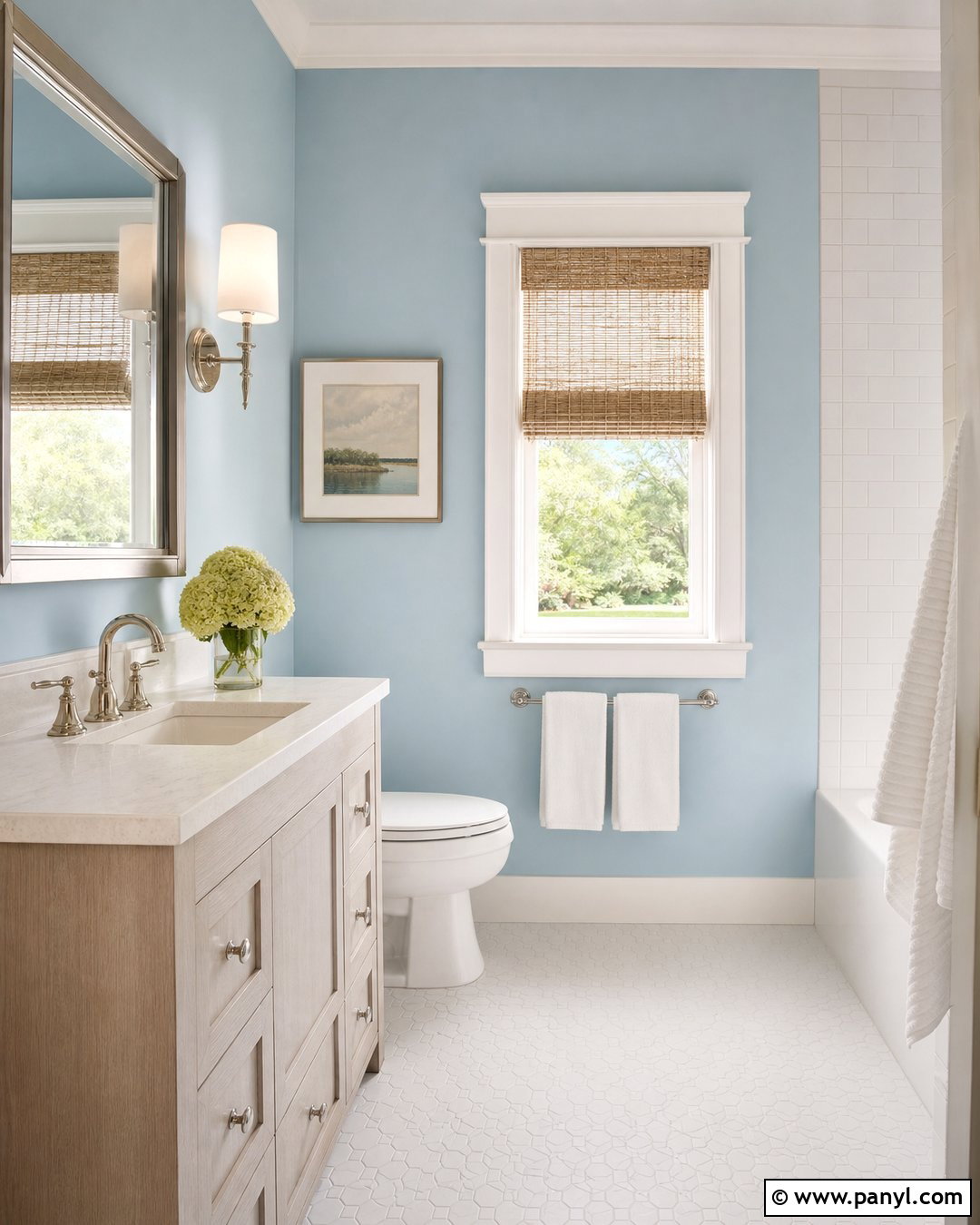 Powder Blue Walls - 35 House Wall Colors