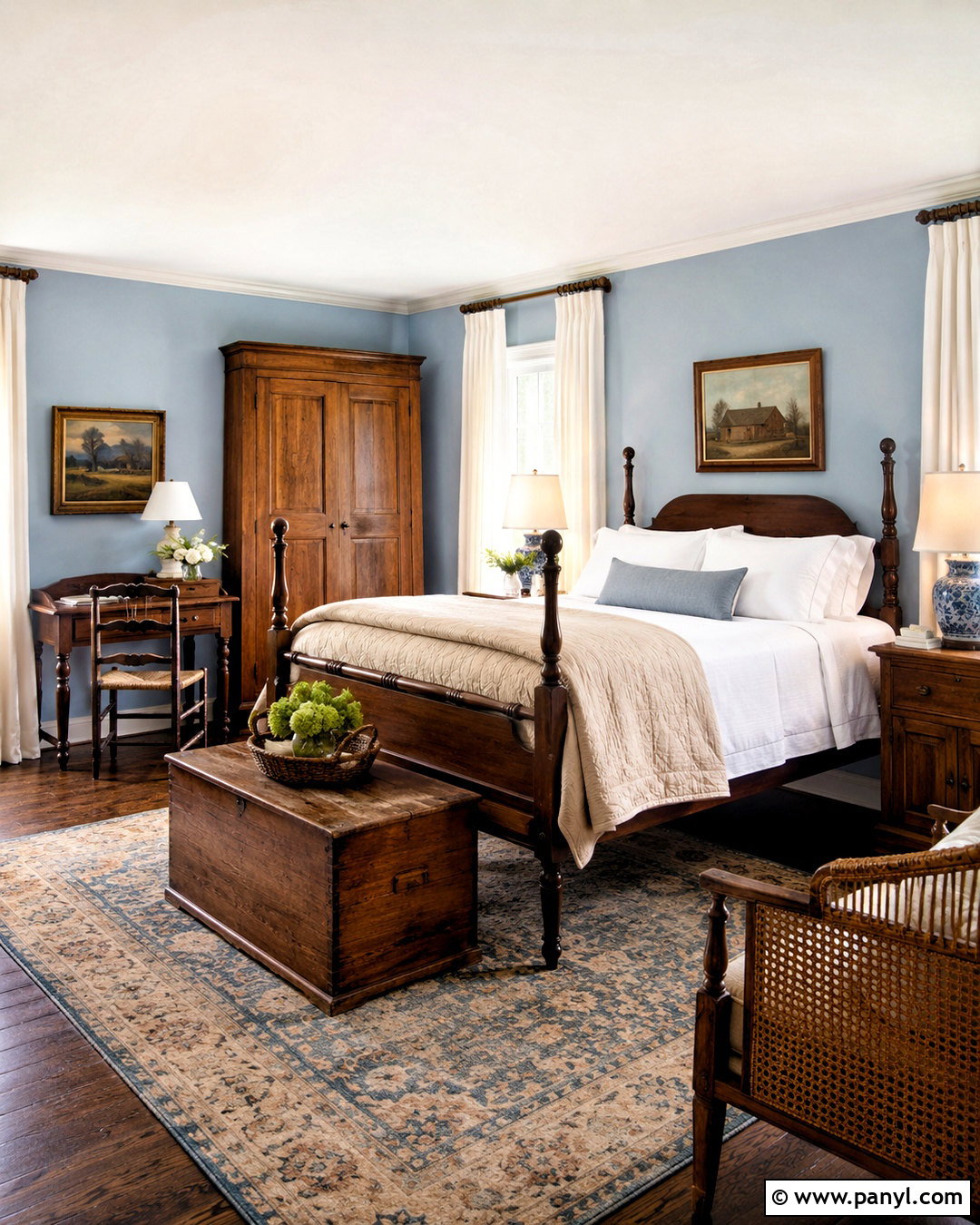 Powder Blue Walls With Dark Wood Furniture - 20 What Color Walls Go With Dark Wood Furniture Ideas