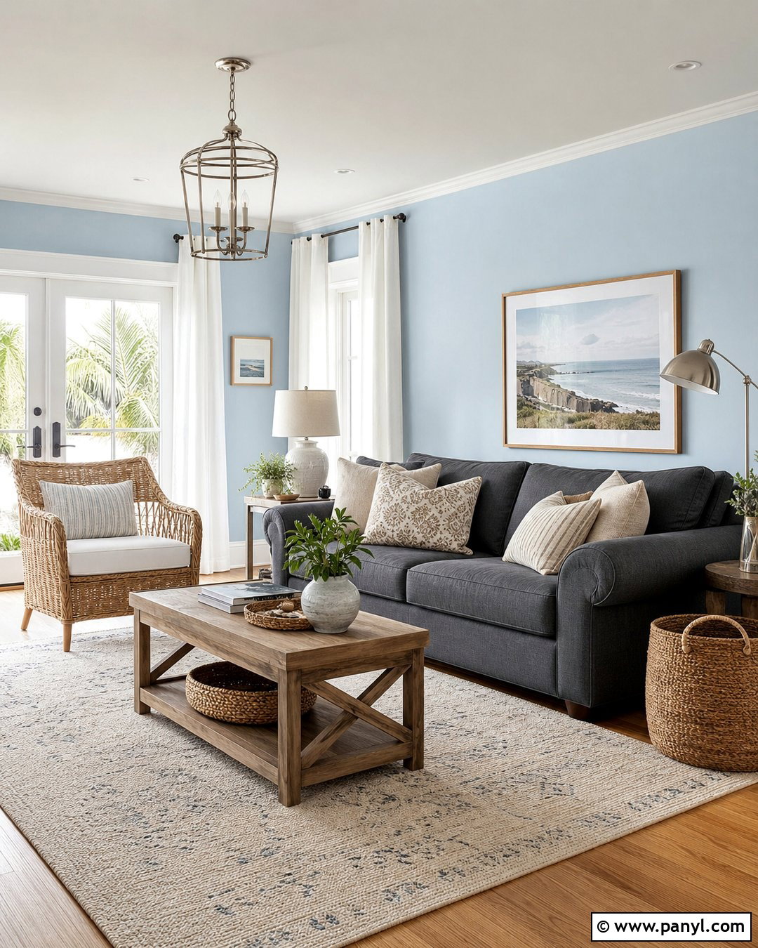 Powder Blue Walls With Grey Sofa - 20 Best Wall Colour For Grey Sofa Ideas
