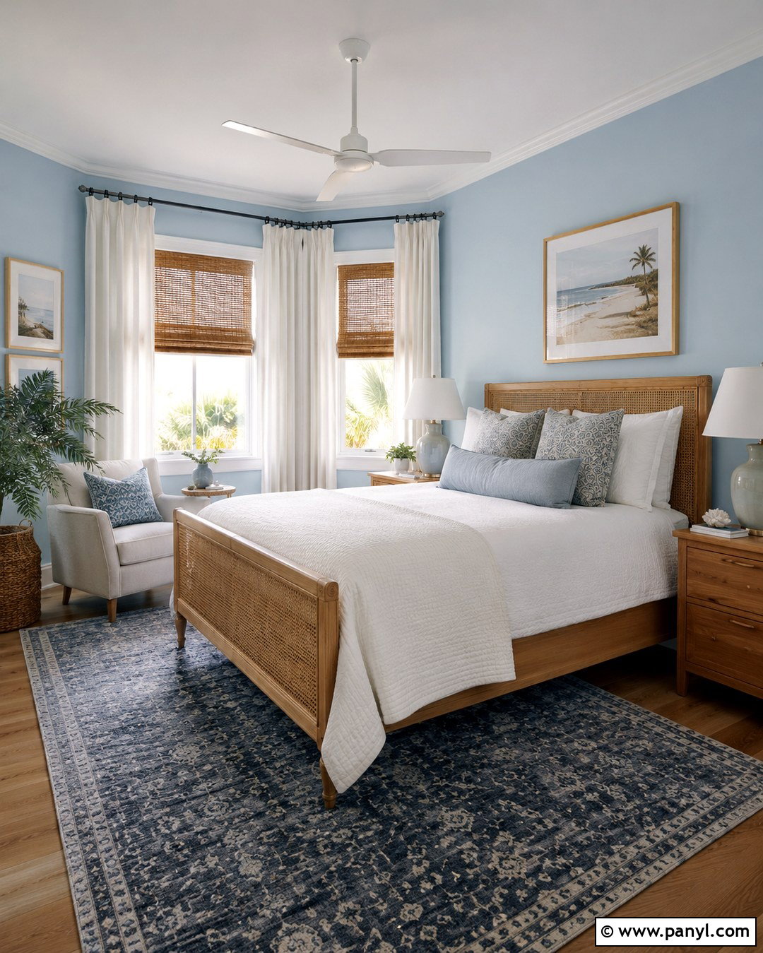 Powder Blue Walls - 20 Beachy Wall Colors