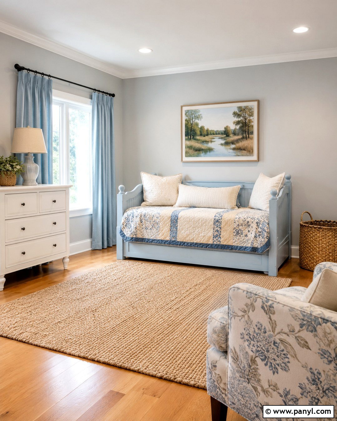 Powder Blue With Light Gray Walls - 20 Colors That Go With Light Gray Walls