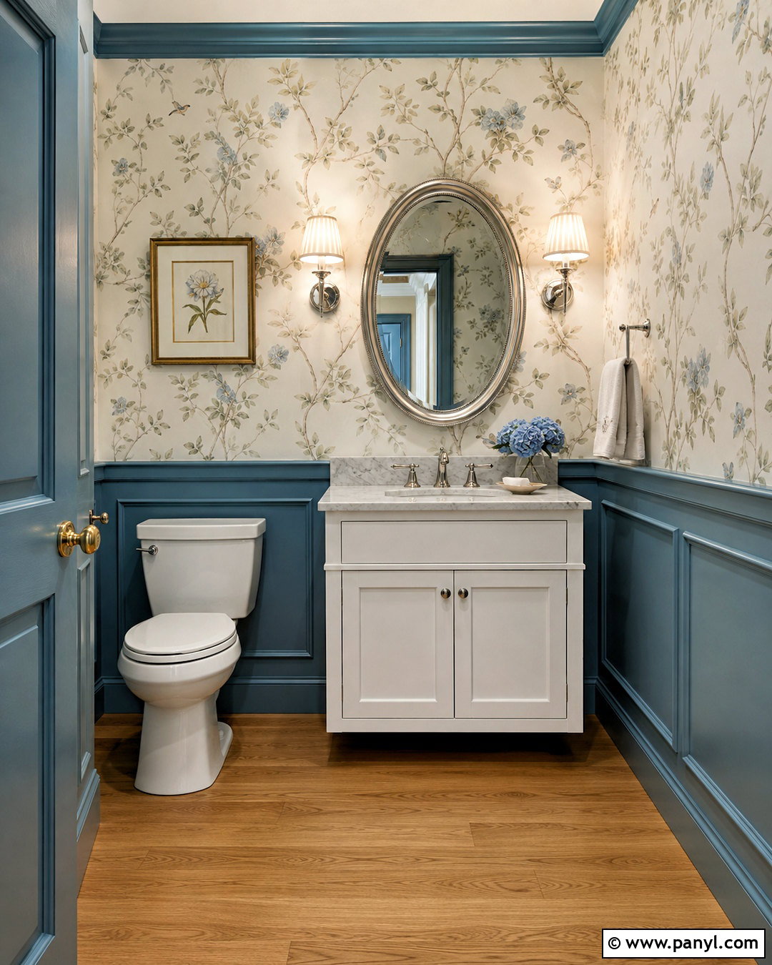 Powder Room With Wainscoting - 20 powder room inspiration ideas