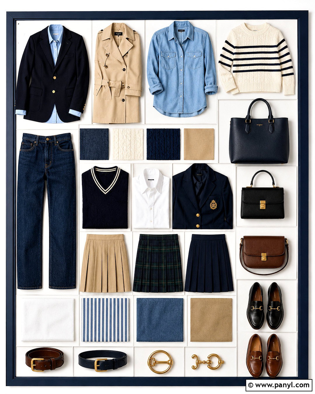 Preppy Denim Board - 20 denim inspiration board ideas