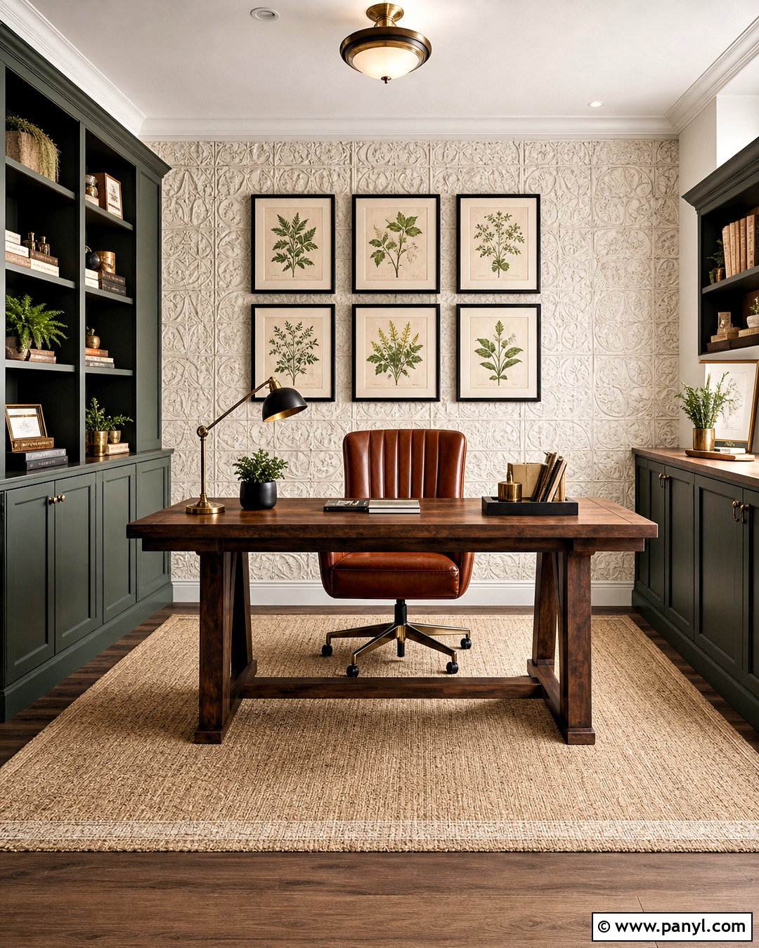 Pressed Tin Metal Accent Wall Home Office - 20 metal accent wall ideas