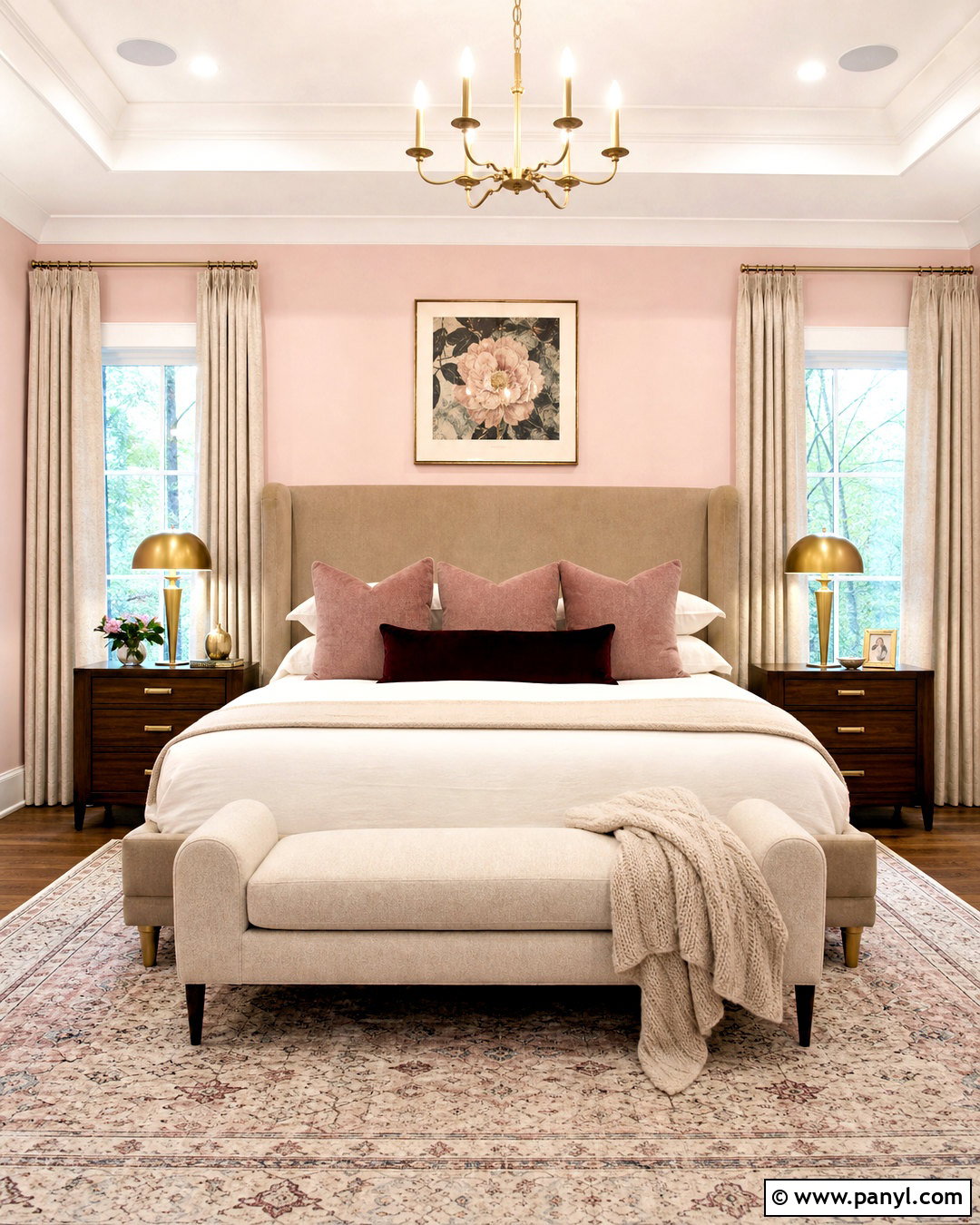 Primary Bedroom With Light Pink Walls - 20 light pink bedroom walls
