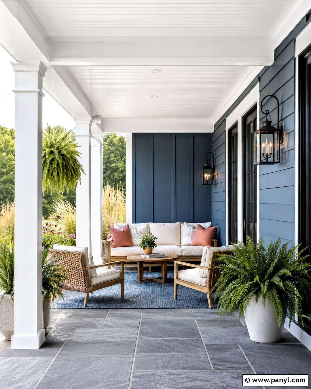 Providence Blue Covered Porch - 20 providence blue benjamin moore ideas