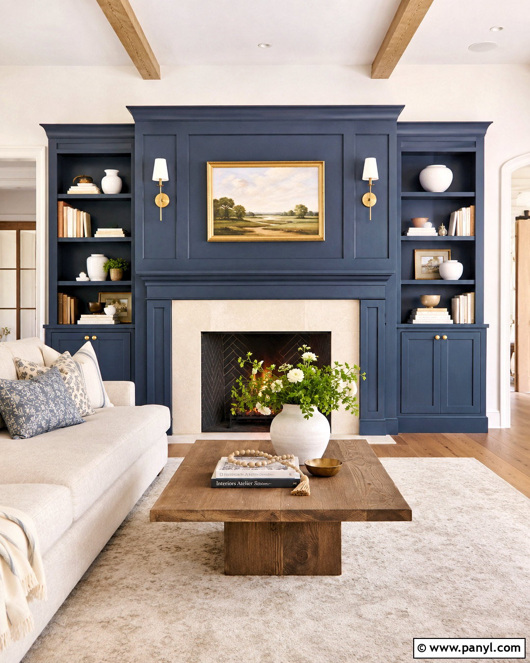 Providence Blue Fireplace Wall - 20 providence blue benjamin moore ideas