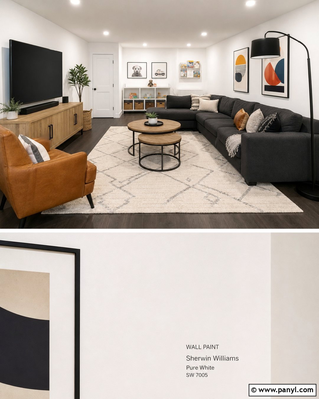 Pure White Basement Family Room Walls - 20 Pure White Paint For Walls