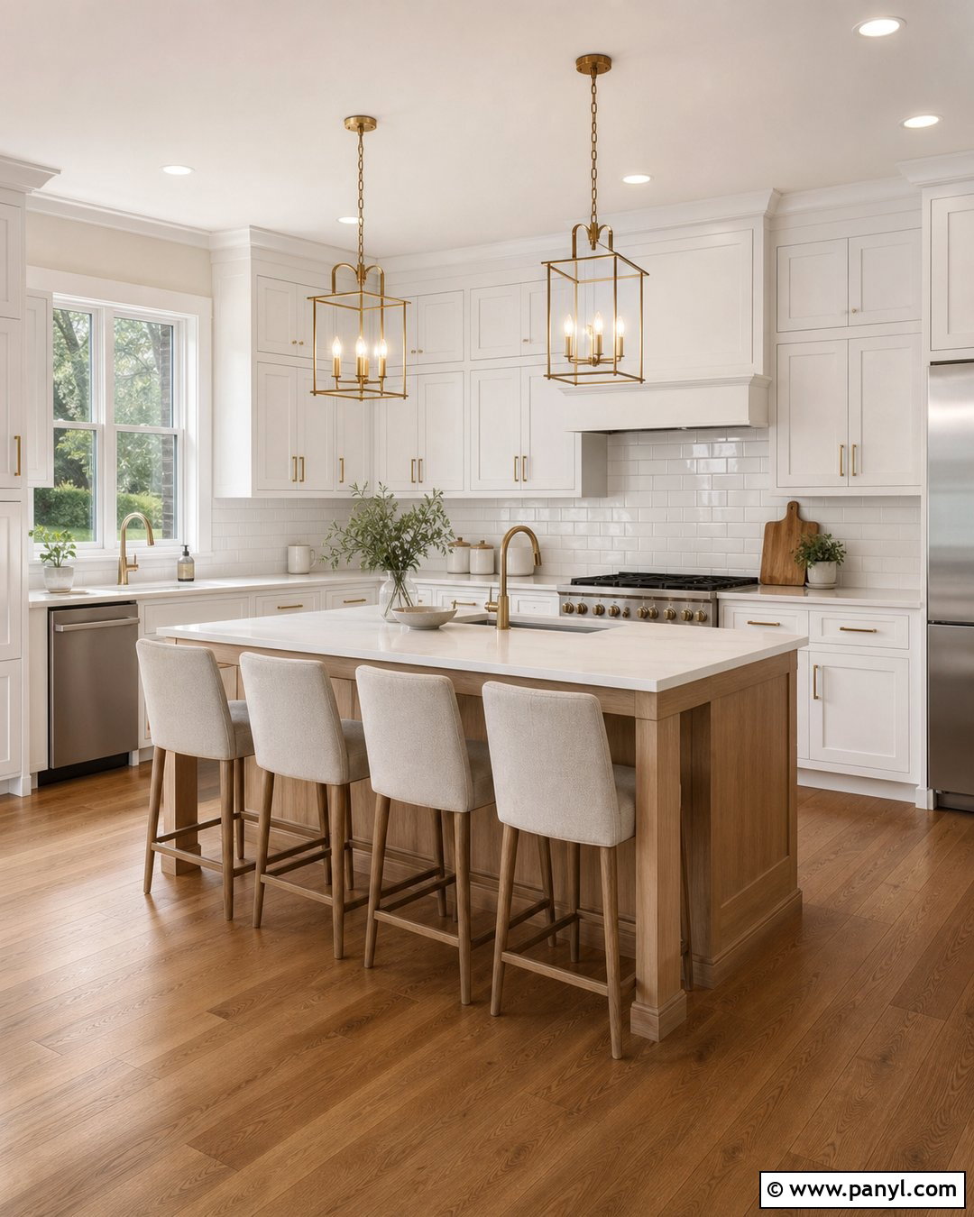 Pure White Cabinets With Alabaster Walls - 25 Alabaster Walls With White Cabinets