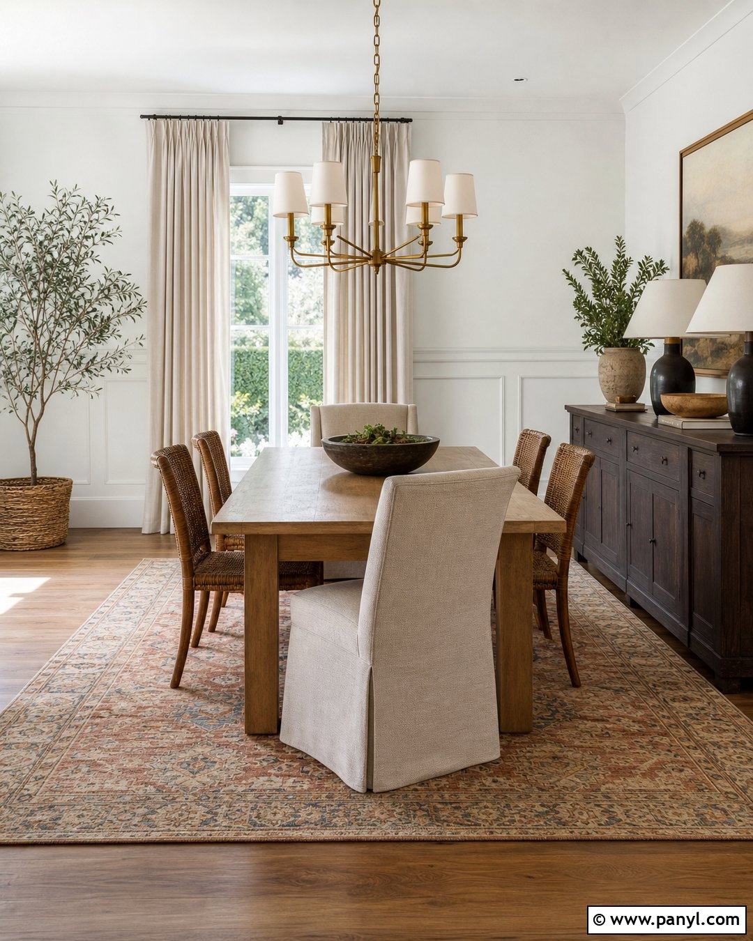 Pure White Dining Room With Wood Table - 30 Pure White Sherwin Williams Walls