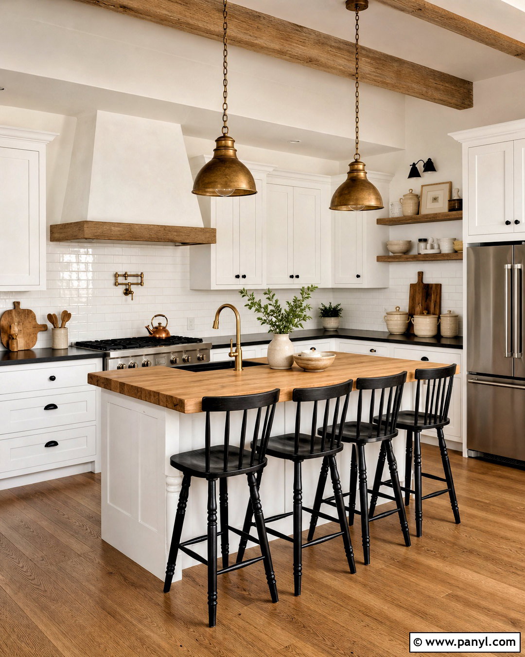 Pure White Farmhouse Kitchen - 20 sherwin williams farmhouse colors