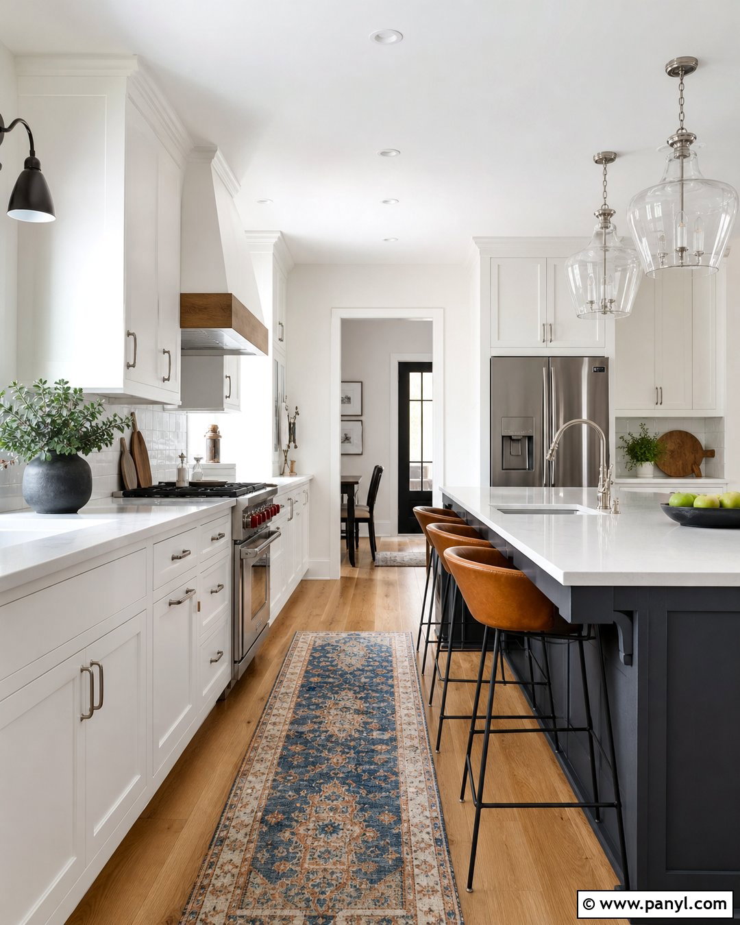 Pure White Kitchen With Black Island - 30 Pure White Sherwin Williams Walls